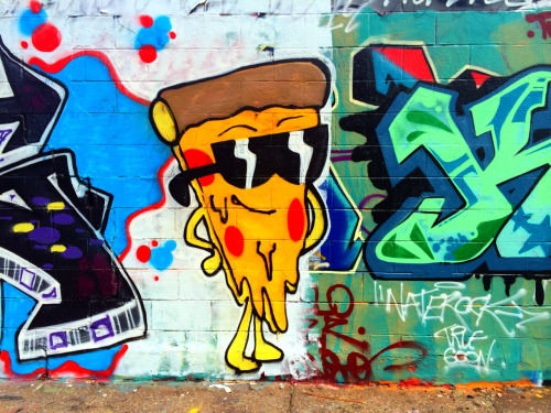 pizza graffiti